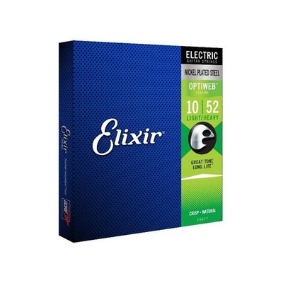Elixir Optiweb leichte/schwere E-Gitarrensaiten 10-52