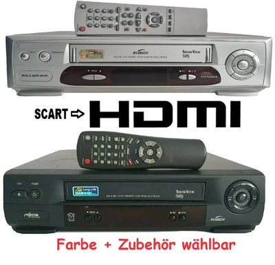 Videorecorder 1 Jahr Garantie VHS HDMI  Videorekorder Original Fernbedienung