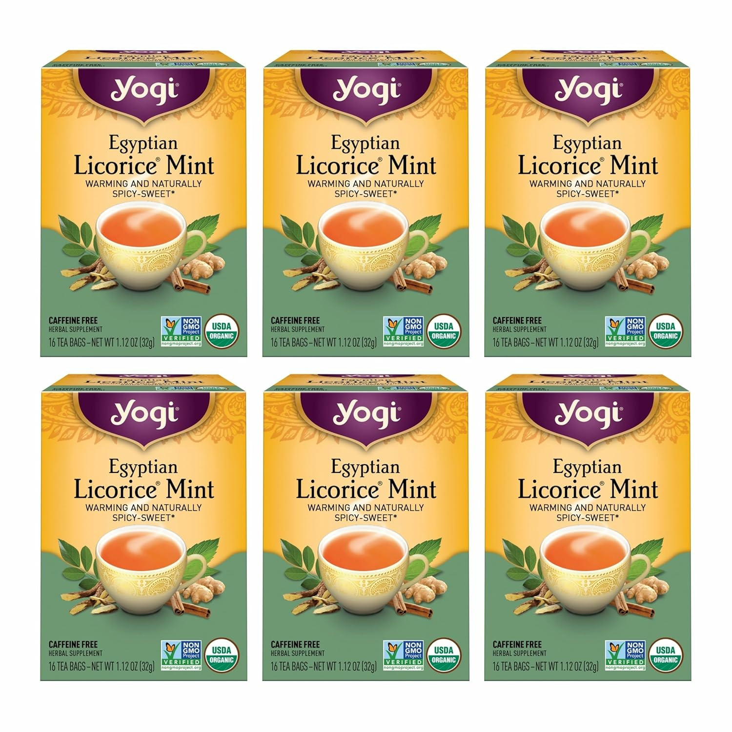 - Egyptian Licorice Tea (6 Pack) - Warming And Naturally Spicy Sweet -