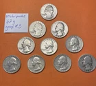 90% SILVER WASHINGTON QUARTERS LOT OF 10 - Photo Of Actual Coins- Group 5