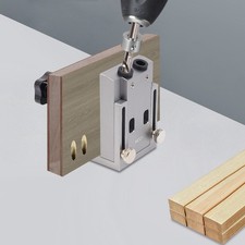 Taschenloch Bohrvorrichtung Bohrschablone Bohrlehre Bohrhilfe Winkel Bohrer 15&deg;