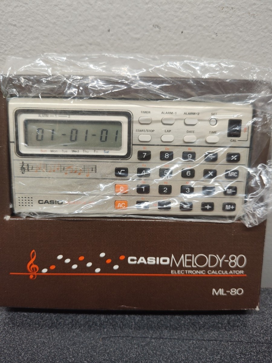 70s レアyashica digital calculator clock RARE Vintage Casio ML-80 Melody 80 Musical Calculator COMPLETE
