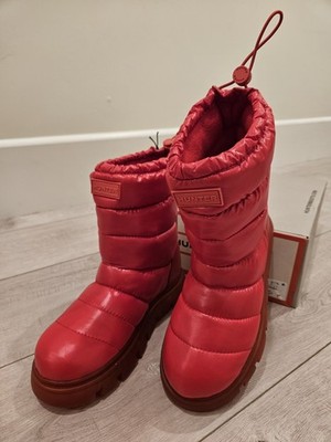 NEW HUNTER SIZE 7 MARIBEL WATERPROOF PUFFER MID-CALF BOOTS MEDIUM