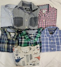 Lot Of 7 Boys Shirts Long Sleeve Size 3 Carters, Oshkosh, First Wave, Baby Fresh