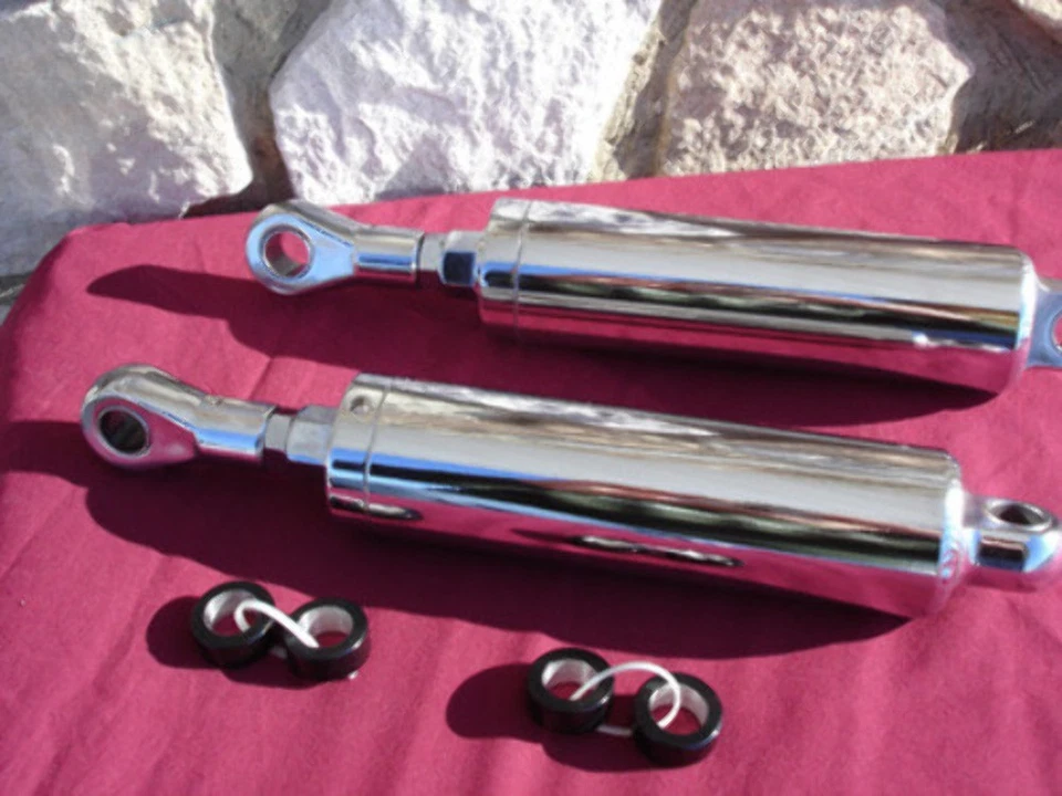 AMORTIGUADORES HARLEY CROMO SOFTAIL Heritage fatboy cuerpo estrecho 84-99 réplica # 54508-89a Foto 2 de 3