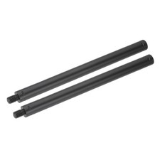 2 Pcs Metal Microphone Stand Extension Tube 3/8" to 3/8", 8.27x0.6 Inch, Black