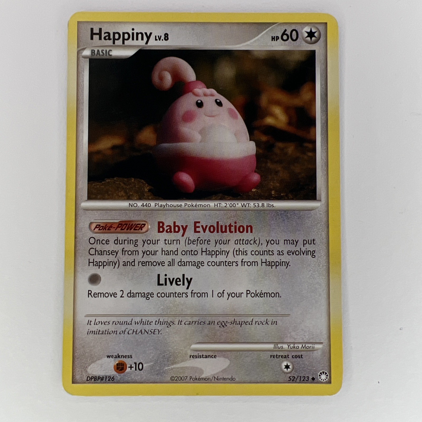 Happiny 52/123 Mysterious Treasures Regular Pokemon TCG
