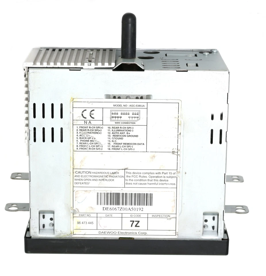 CD player 96 473 445 Chevrolet Optra Suzuki Reno AM FM 2005-2008 - Imagem 4 de 4