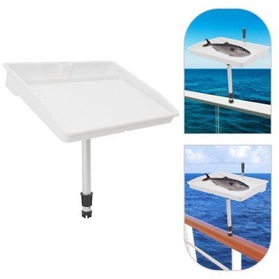 Boat Cutting Board Rod Holder Mounted Bait Fishing Fillet White Chopping Table