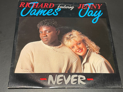Richard James Featuring Jenny Jay - Never - Vinyl Record 12'' Single - 1987