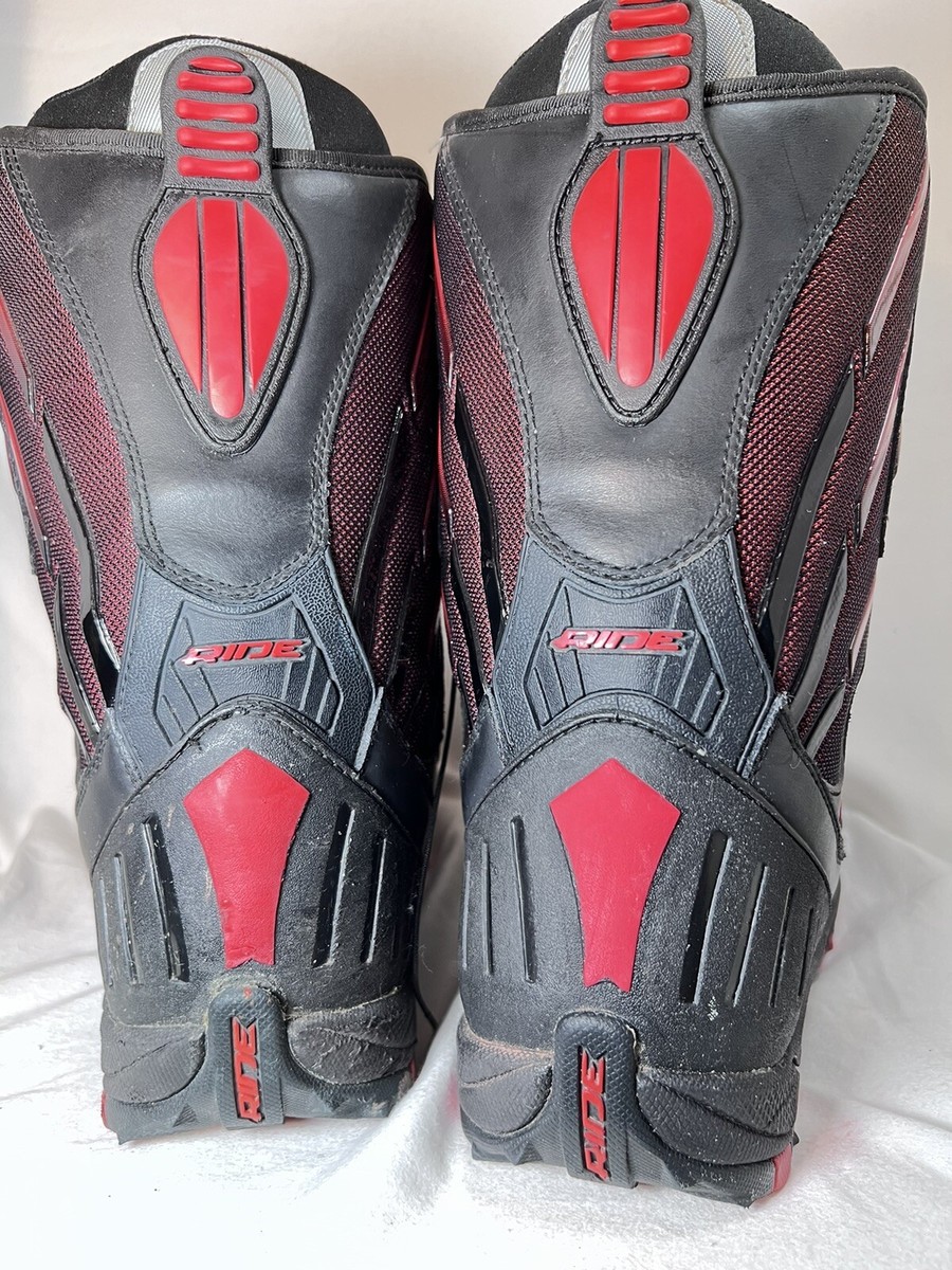Ride red and black snowboard boots US Mens 10 lace up | eBay display picture 1