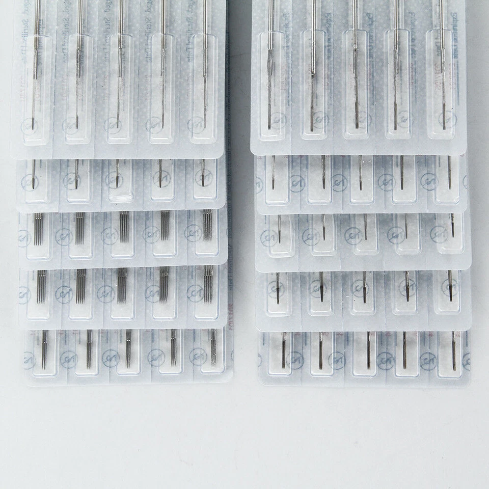 Stick and Poke Premium Tattoo Needles Kit 10 Sizes - 3/5/7/9RL 5/7/9RS 5/7/9M1