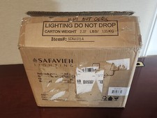 Safavieh SCN4015A Ezra Mosiądz Złoty 2-lekki kinkiet ścienny - otwarte pudełko - bez żarówek