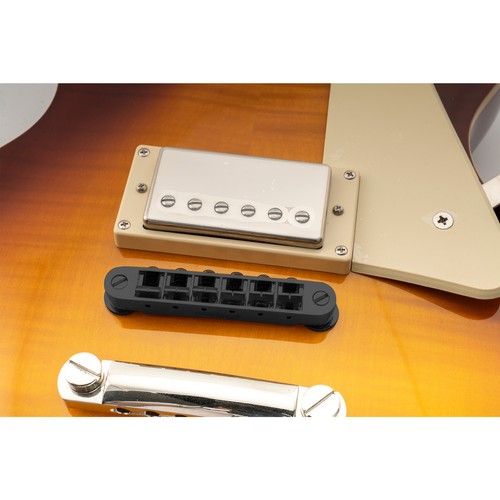 Wilkinson M Black 52mm 2-3/64" Wide Tune-O-Matic Bridge For Les Paul SG Guitar - Picture 6 of 6