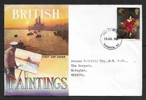 GB: 1967 - British Paintings FDC 1967 - Paddington W2 Cancel