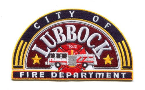 Lubbock Fire Department Patch Texas TX v2 - Picture 1 of 1