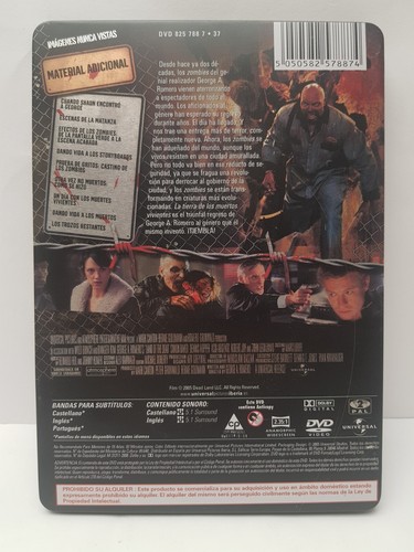 PELICULA DVD TIERRA DE LOS MUERTOS VIVIENTES EDICION ESPECIAL METALICA METALBOX - Imagen 2 de 4