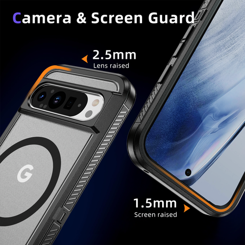 Dual Layer Rugged Magnetic Case For Google Pixel 9 Pro XL/8 Pro/8A Hybrid Cover - Picture 7 of 18