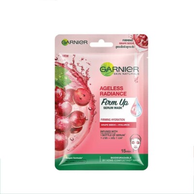 Garnier Skin Naturals, Ageless White, Face Serum Sheet Mask 28g 2er Pack