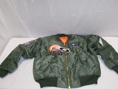 P1048 ROTHCO MA-1 Flight Jacket With Patches Green Unisex Size XS