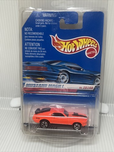 1998 Hot Wheels International Card Mustang Mach 1 29/40 Neon-Orange