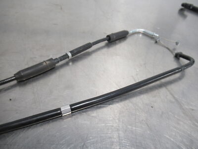 EB1263 2018 18 KAWASAKI NINJA ZX-6R EXHAUST OPEN AND CLOSE CABLES