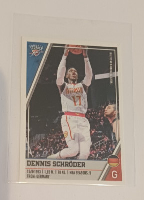 Sticker Nr.339 Dennis Schroder Atlanta Traded THUNDER OKC PANINI NBA 2018 2019