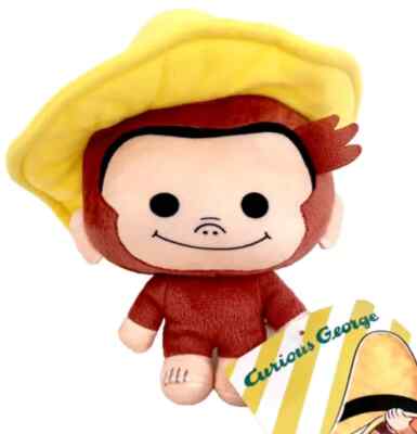 Curious George with Yellow Hat 7 inch Plush Toy New w/tag