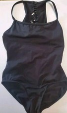 Mirella Leotard Black Size Adult M - Large Dance Ballet 52" girth