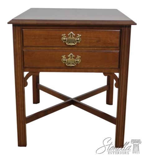60878EC: PENNSYLVANIA HOUSE Chippendale Cherry Living Room End Table - Picture 1 of 8
