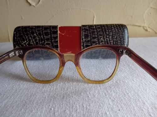 Altes Brillenetui mit Brille - Bild 3 von 11