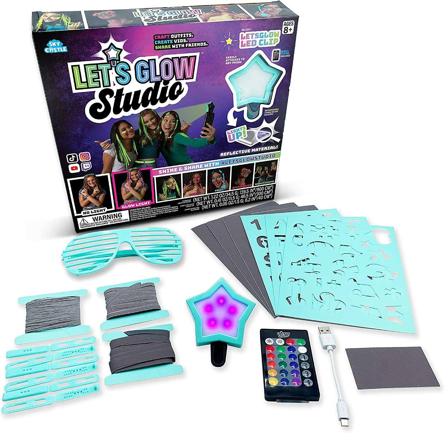 Набор для создания видеороликов LetsGlow Studio DIY Arts - Crafts Influencer