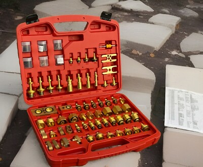 #ad #ad 75Pcs Air Conditioning Leak Detection Repair Sealing Joint Plug Copper Connector $139.99