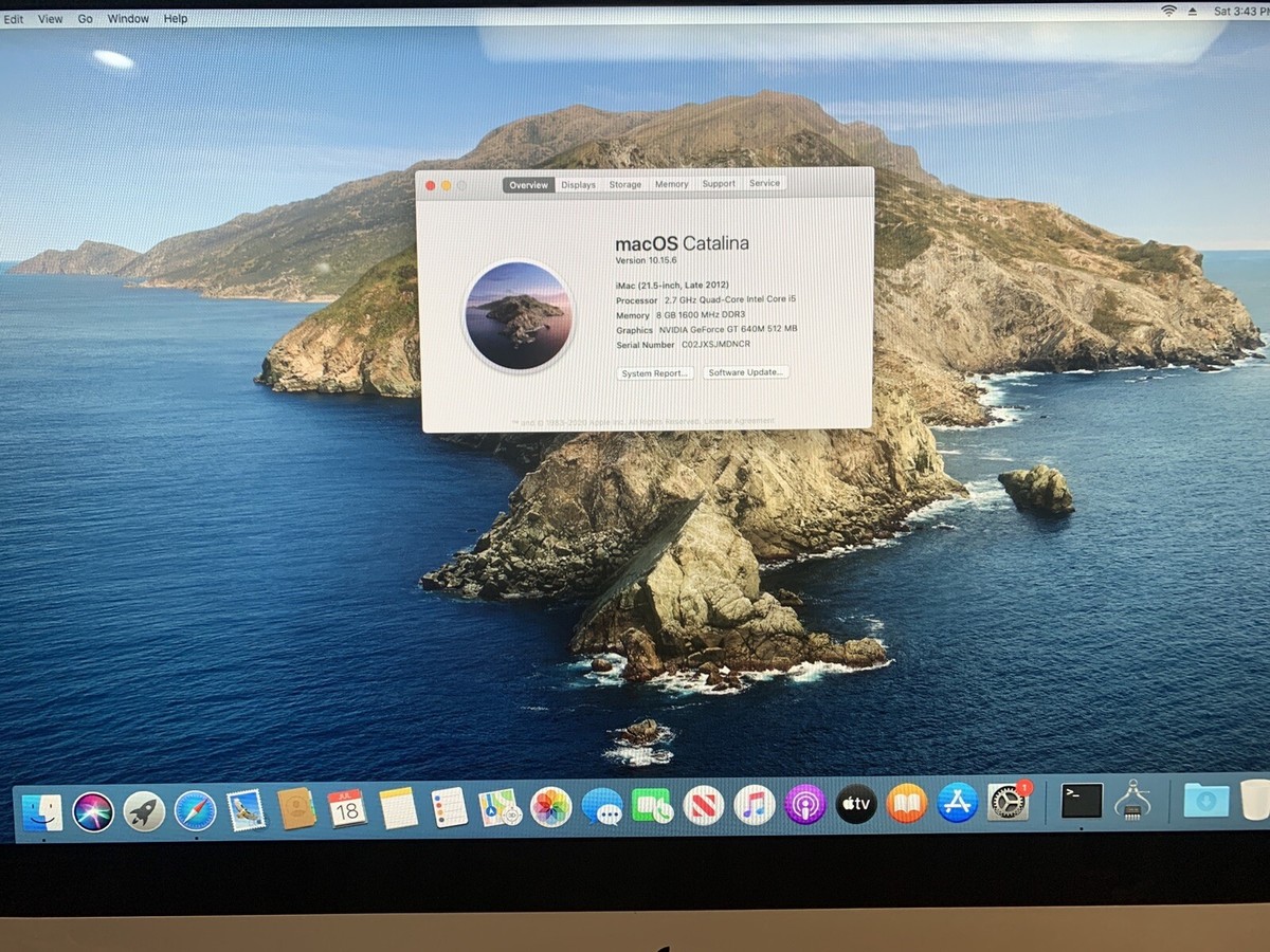 Apple iMac 21.5インチ Late2012/Core i5 1TB iMac 21.5