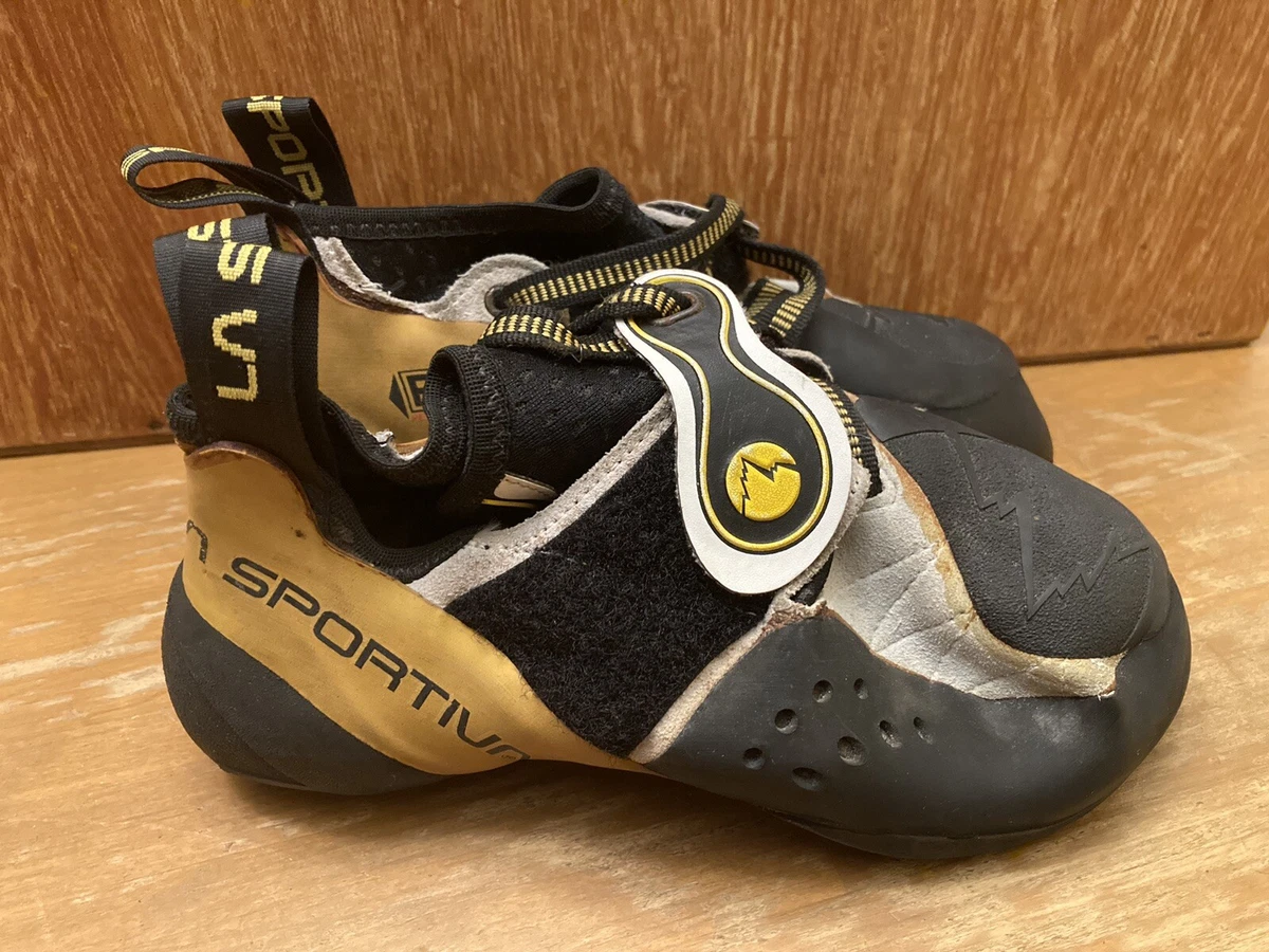 La Sportiva - Solution - Climbing shoes - White / Yellow | 34 (EU)