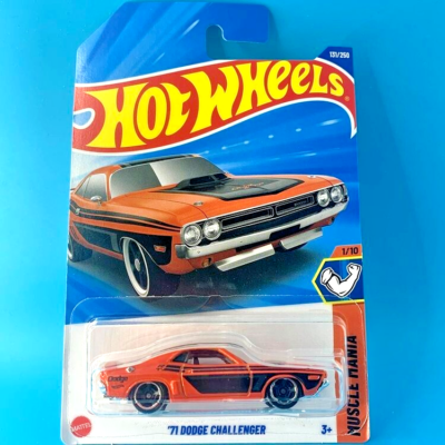 100％ ホットウィール ‘71 MUSCLE CARS Hot Wheels 71 Dodge Challenger #131 Muscle Mania New 2025