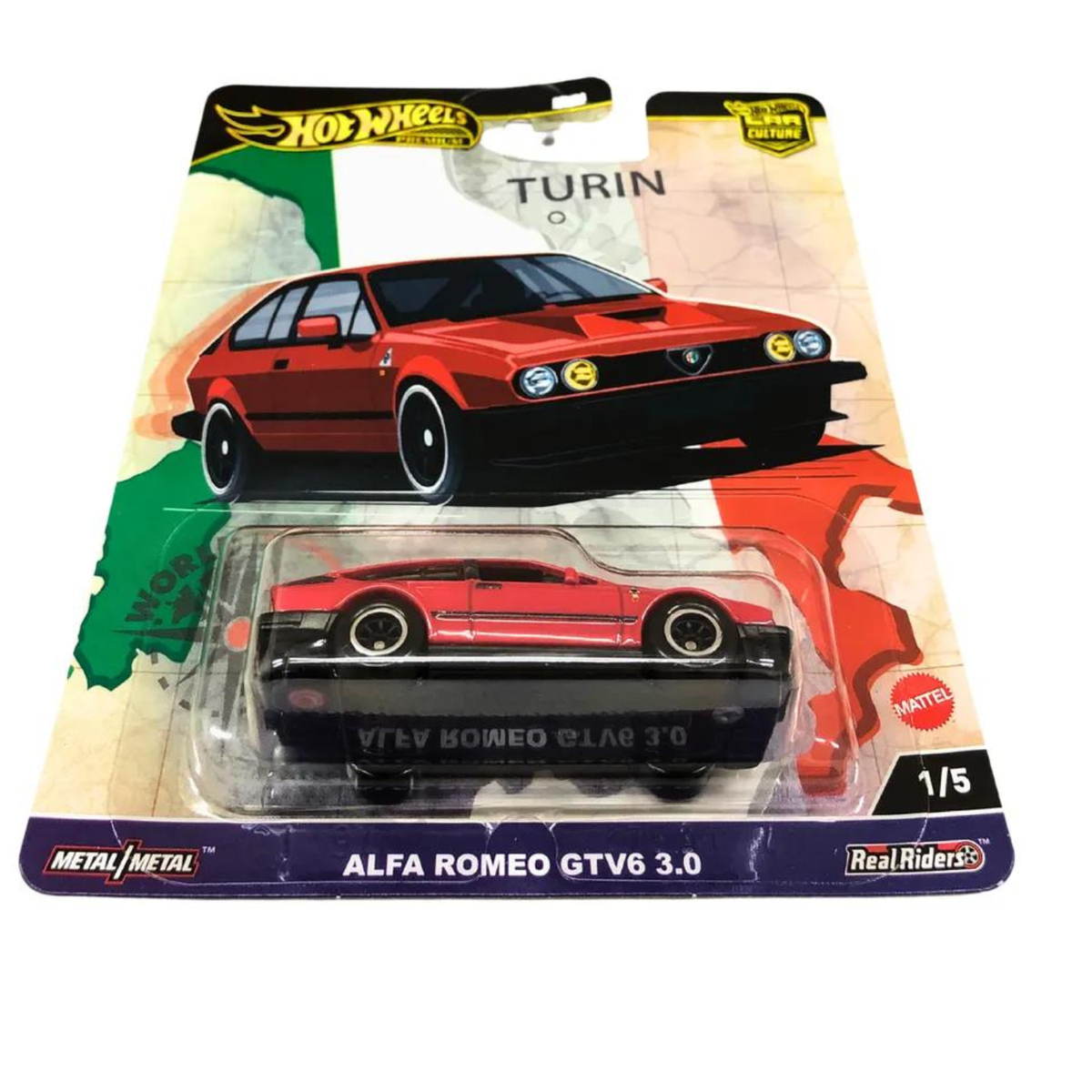 Hot Wheels Premium Alfa Romeo GTV6 3.0 Red Color Car Culture:World