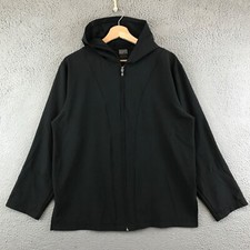 Nike Dri Fit Jacket L Womens Black Full Zip Athletic Hoodie