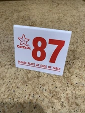 Classic Carl's Jr Table Tent Sign 87