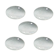 5 x Galvanised Conduit Box Lid Circular / Galvanised Conduit Accessory 65mm