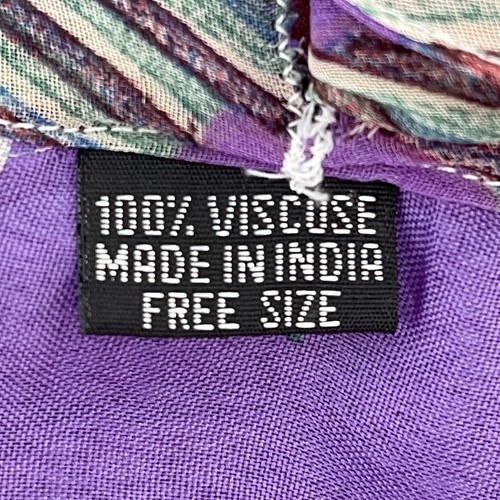 Wrap-Around Maxi Floral Skirt Women OS Asymmetrical Adjustable Tie Waist Lining - Imagen 11 de 12