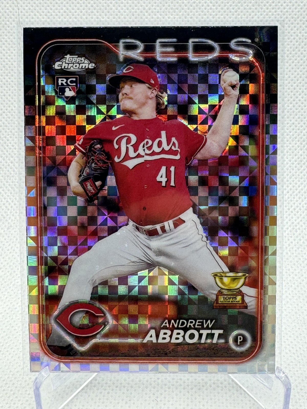 2024 Topps Chrome #154 Andrew Abbott X-Fractor