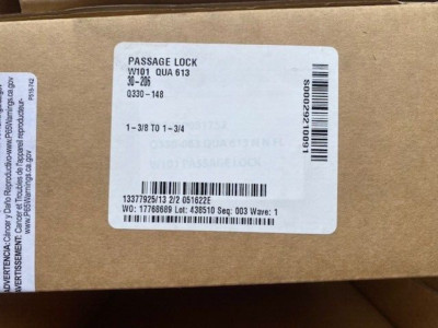 Falcon Passage Lock W101 QUA 613  Allegion 30-206  NIB Brushed Chrome
