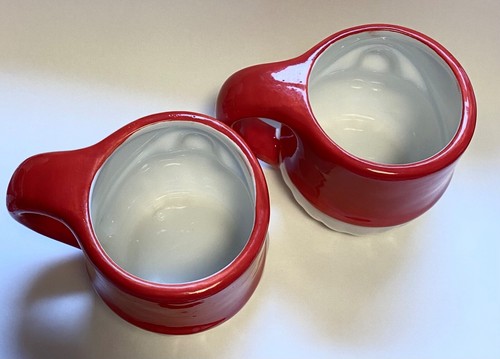 Santa GNOME Mug SET OF 2 Christmas ROYAL NORFOLK 3D Cup Red White - Picture 6 of 9