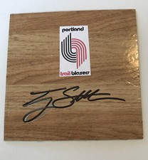TERRY STOTTS Portland TRAILBLAZERS Basketball Signed Vinyl Floor Tile 6x6 NBA