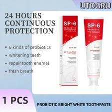 New SP-6 Probiotic Toothpaste Whitening Tooth Oral Hygiene Clean Fresh Brea 140g