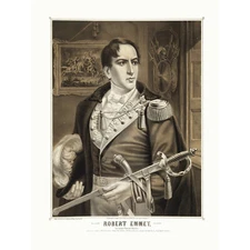 PAINTINGS PORTRAIT ROBERT EMMET IRISH PATRIOT MARTYR HERO NEW FINE ART PRINT POS