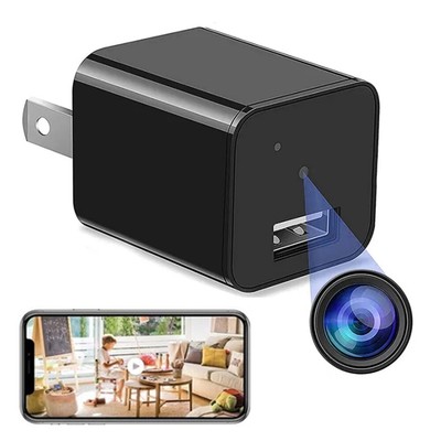 WiFi Mini Camera Wall Plug Charger Camera 1080P HD USB Recorder Home Security DV