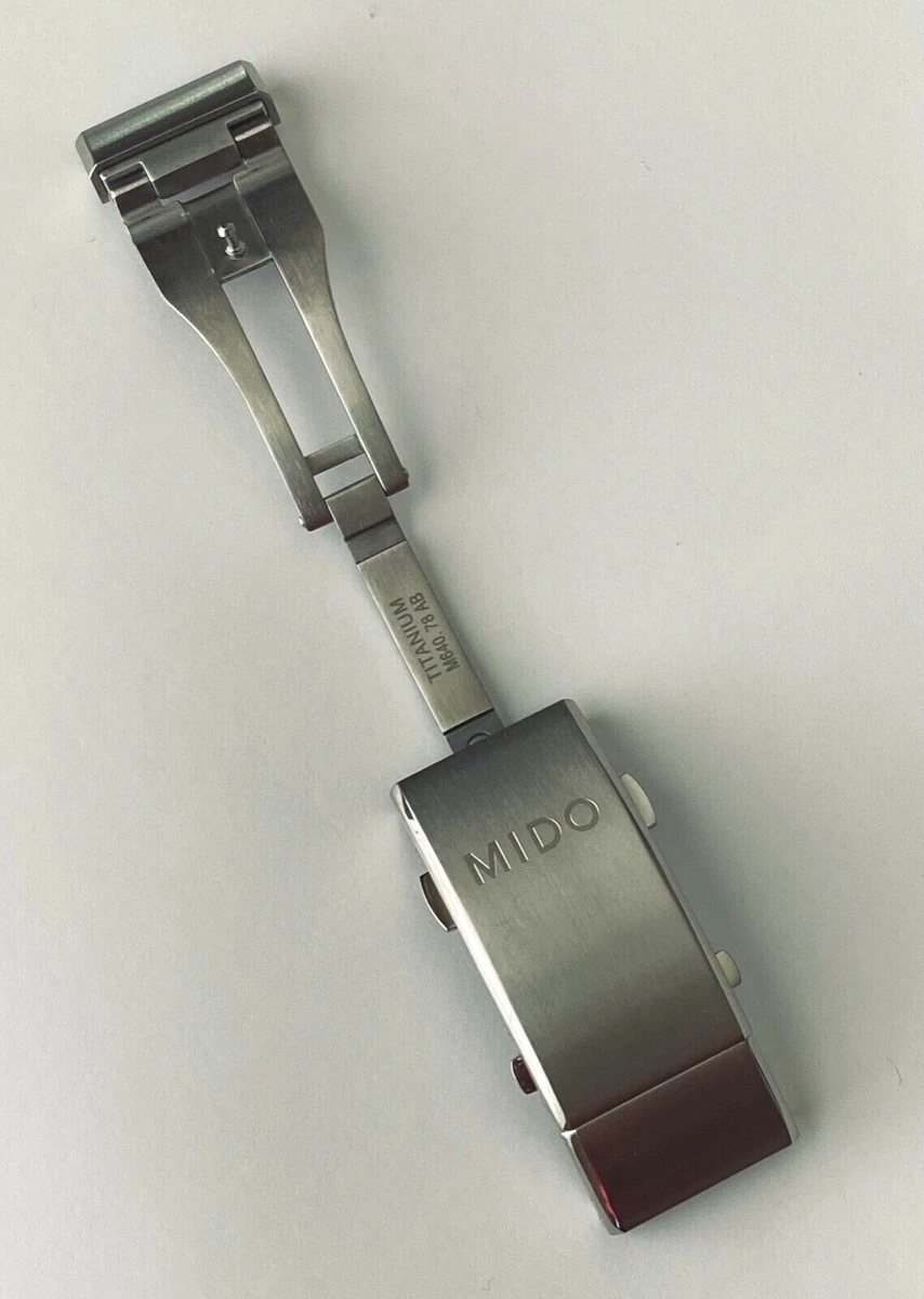 Original MIDO Ocean Star M026430A TITANIUM Clasp Buckle For Rubber 