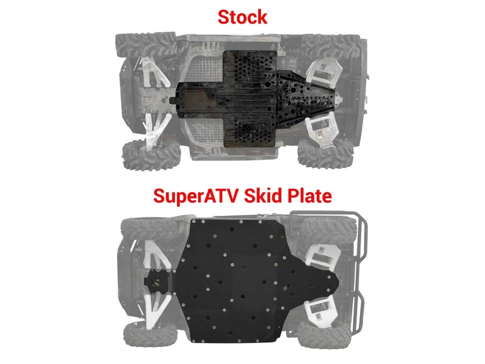 Placa de deslizamiento completa SuperATV Heavy Duty 1/2" ARMW para Polaris Ranger CREW XP 900 Foto 4 de 4